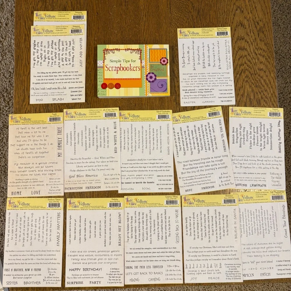 Bundle Scrapbook 13 Tiny tales Vellum